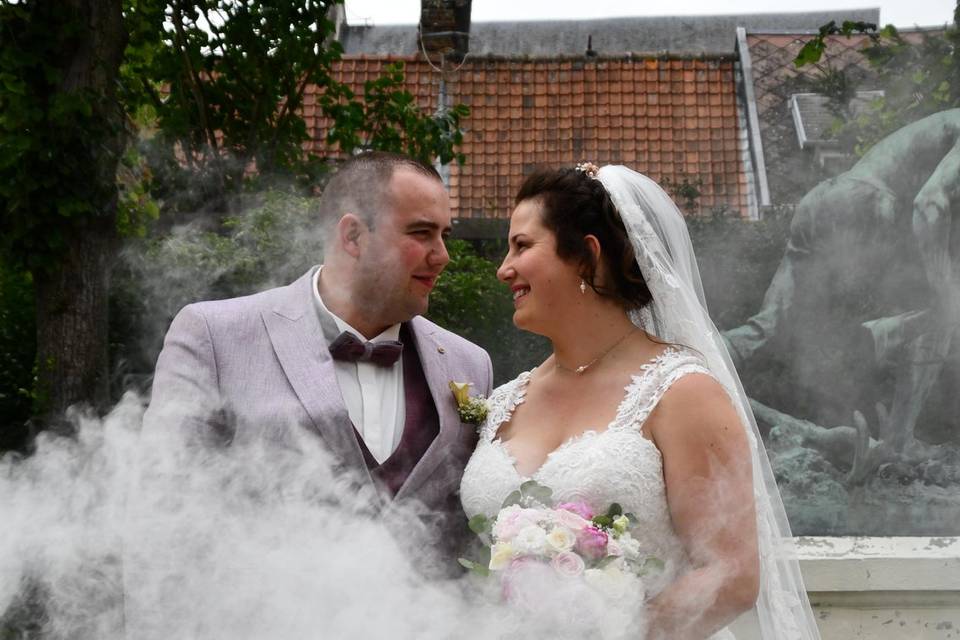 Phot de couple + fumigène