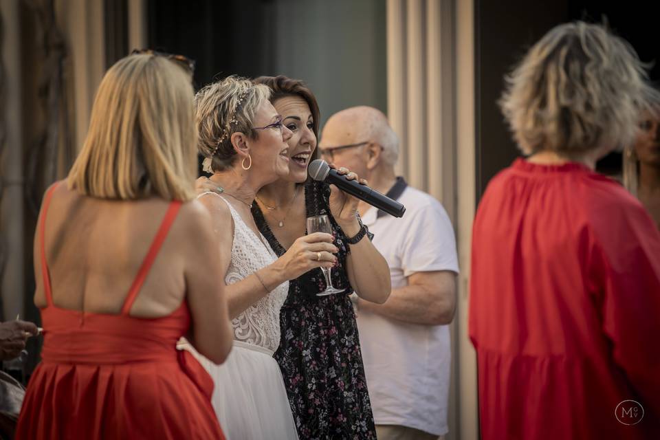 Chant avec la mariée