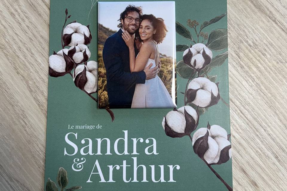 Save the date avec magnet