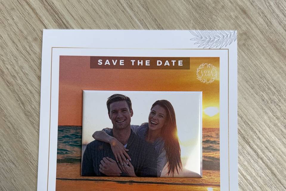 Save the date avec magnet