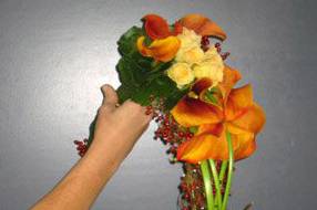Bouquet long coloré