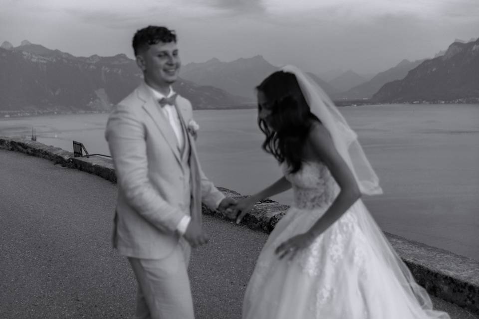 Shooting mariage lavaux suisse
