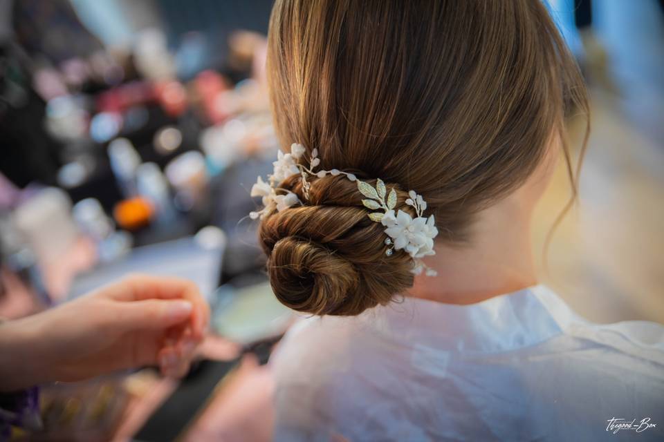 Chignon bas mariée