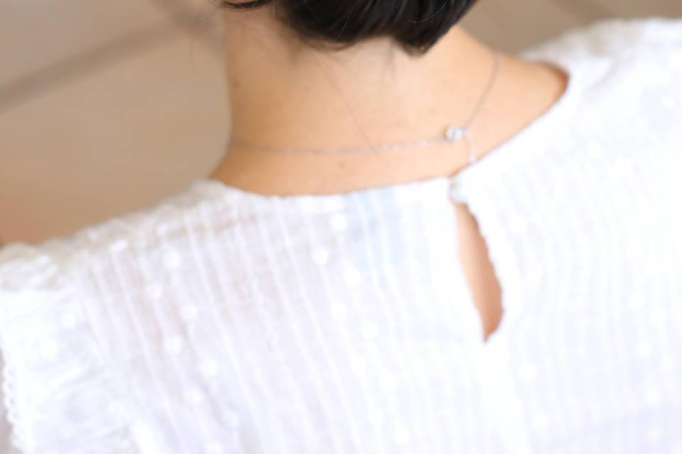 Chignon haut invitée