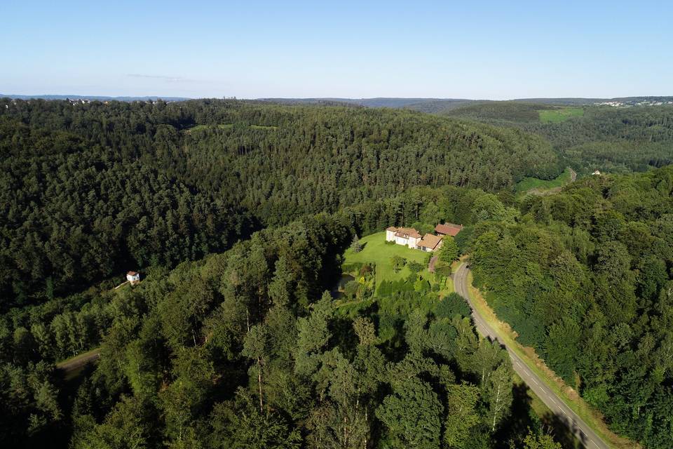 Vue aerienne du lieu