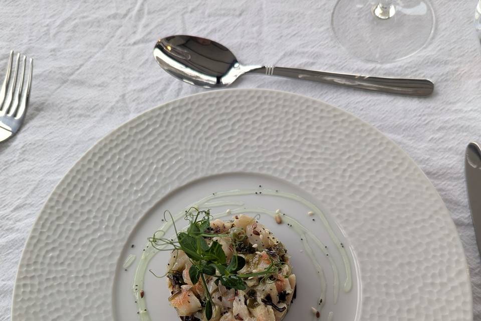 Tartare crevette saint jacques