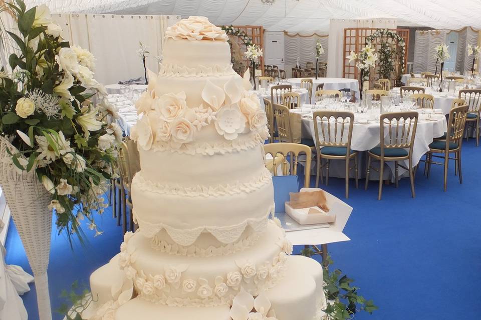 Wedding cake sans beurre