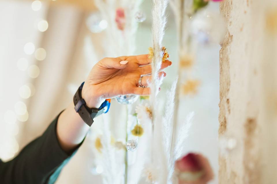 Création de suspension florale
