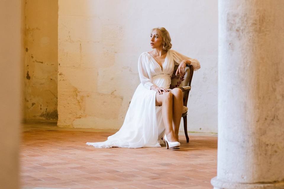 Mariée Abbaye Saint Gilber