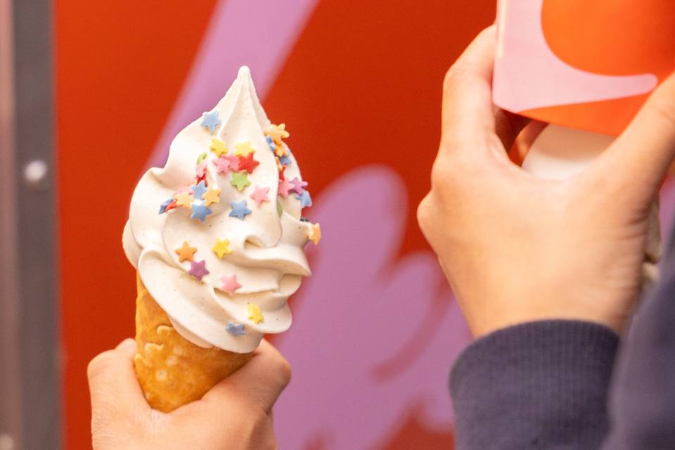 Glace soft artisanale cornet