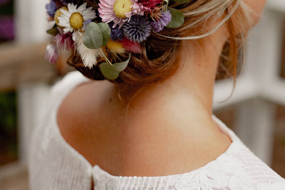 Coiffure de la mariée