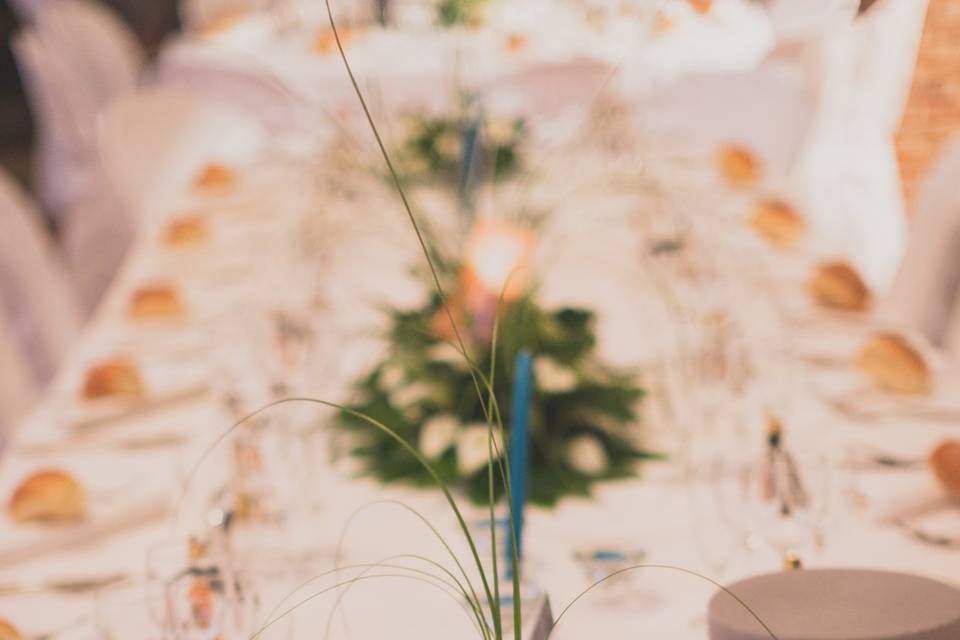 Centre de table des mariés