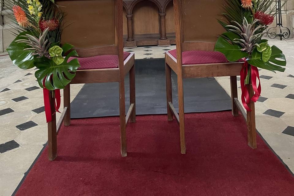 Chaises des mariés