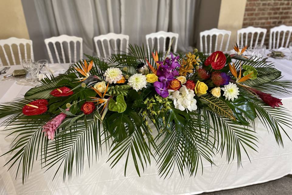 Table d'honneur exotique