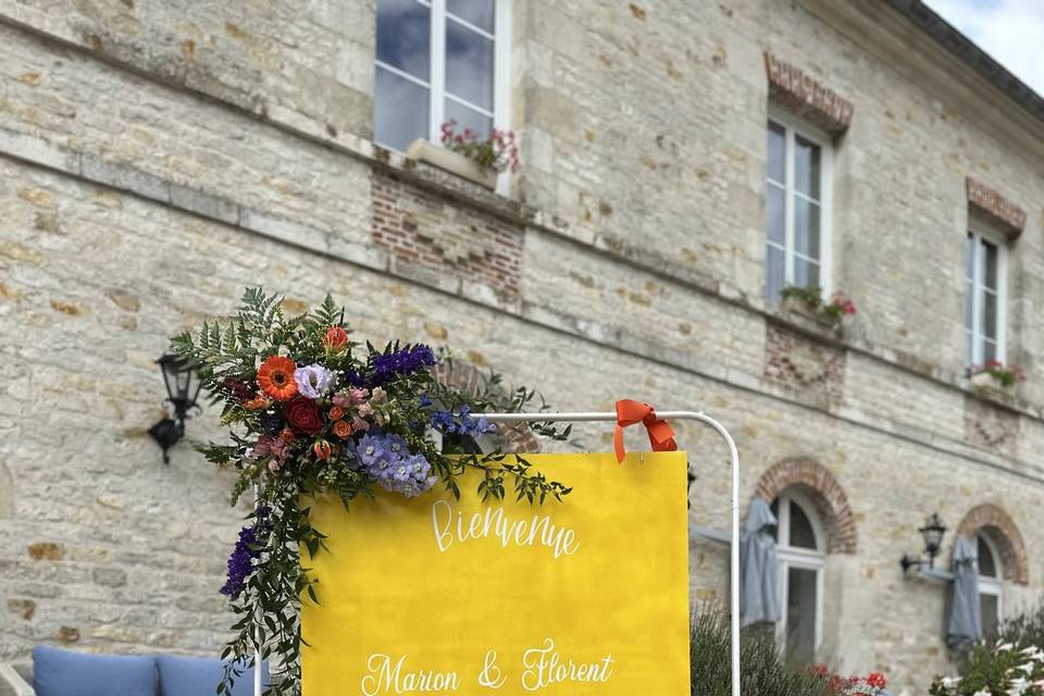 Panneau bienvenue