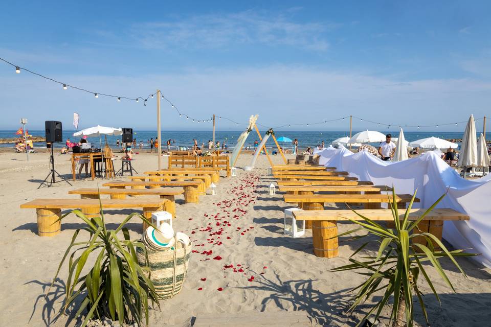 Ceremonie à la plage