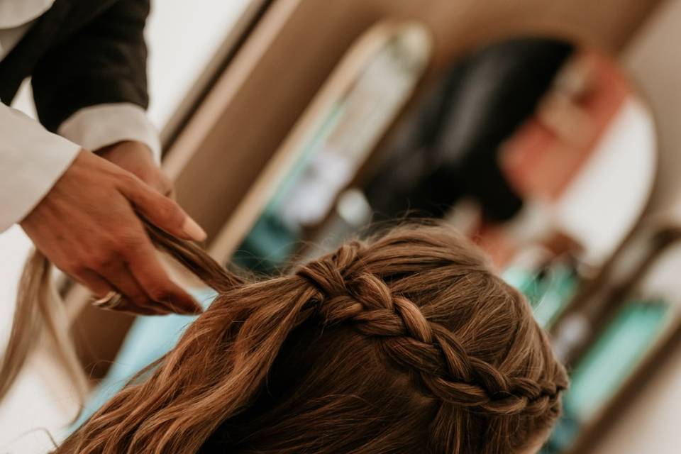 Coiffure pour la petite fille