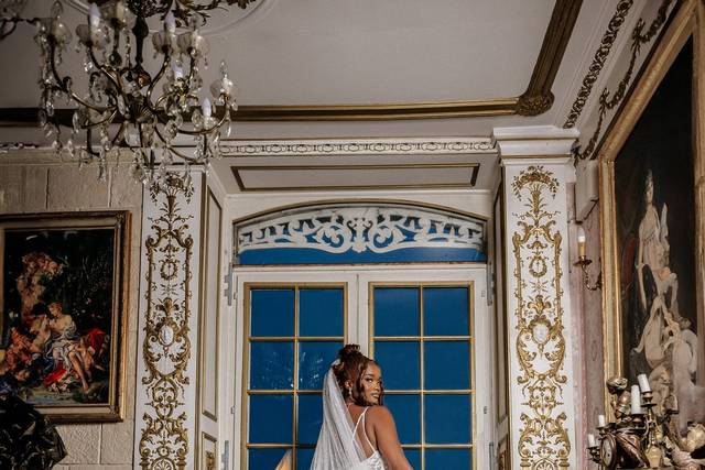 Bride chateau bouquet