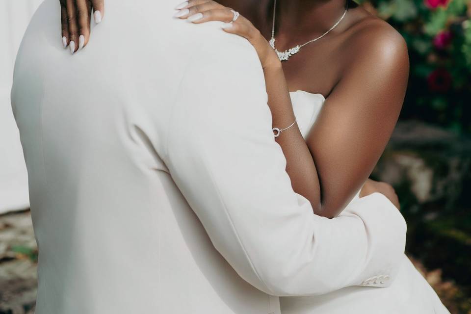 Couple black bride