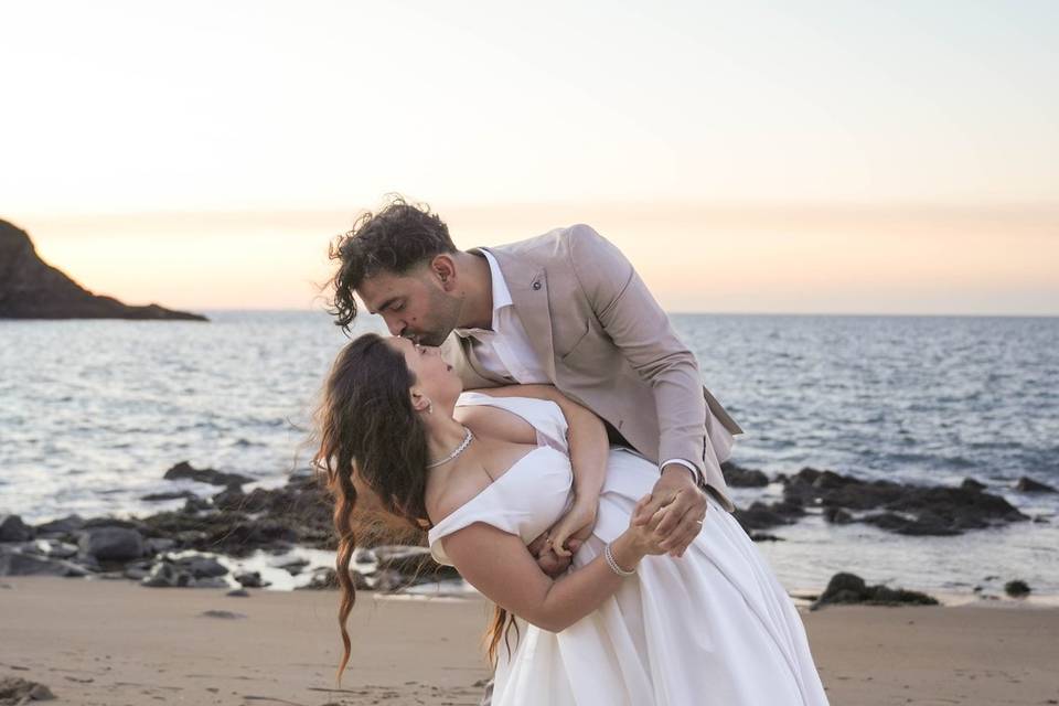 Shooting mariage plage