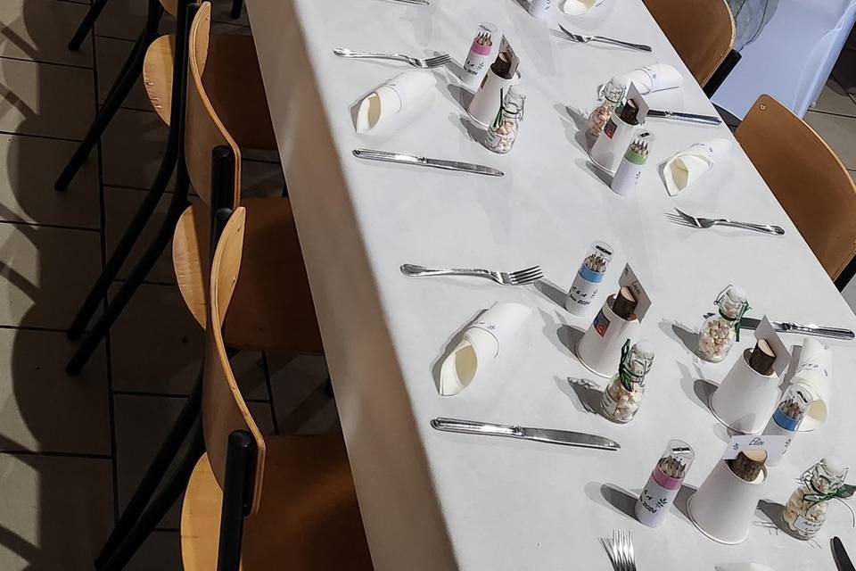 Table de réception