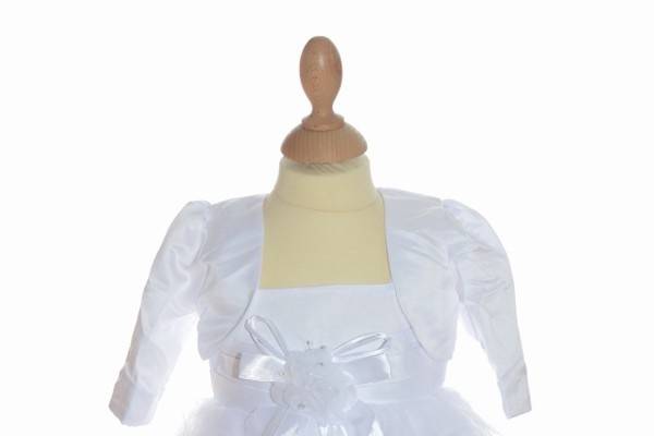 Robe blanche bébé avec boléro