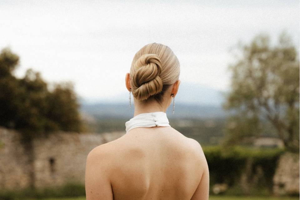 Sleek bun