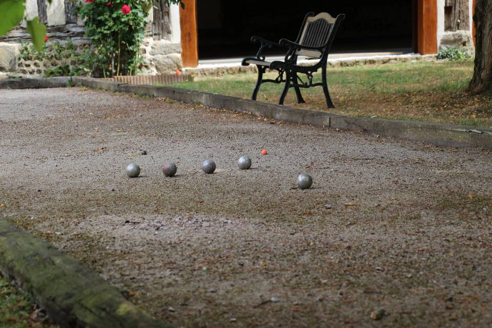 Le cours de pétanque