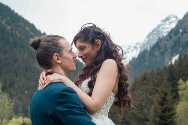 Coiffure mariée et marié