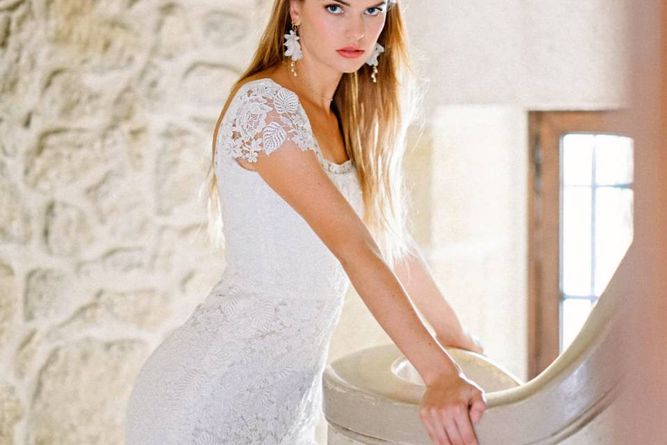 Robe en guipure Louisa