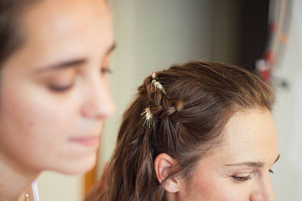 Préparation coiffure