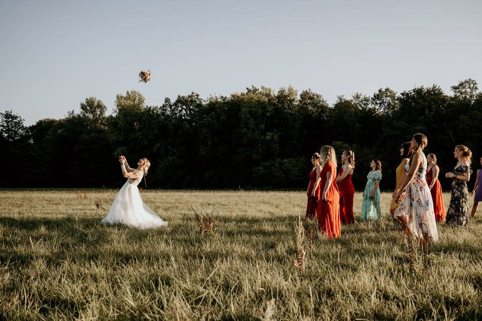 Lancé de bouquet