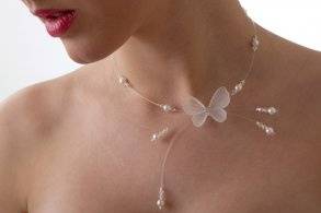 Collier mariage papillon