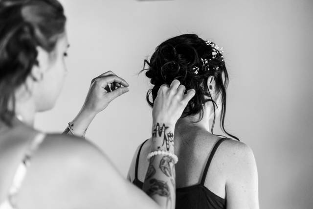 Coiffure de la mariée