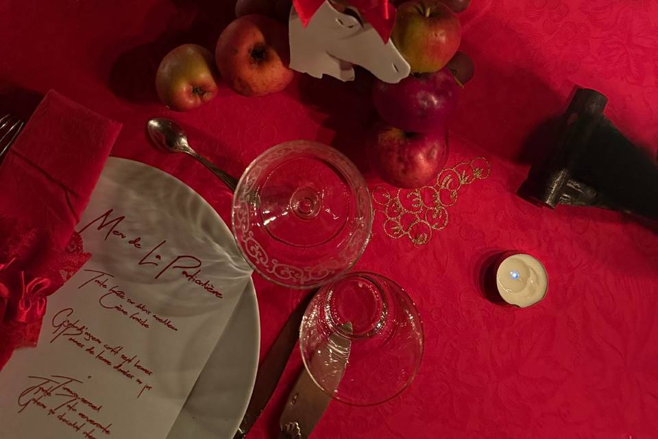 Menu + table