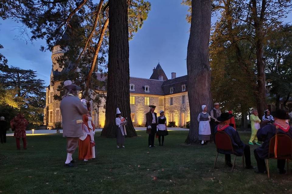 Réception costumée