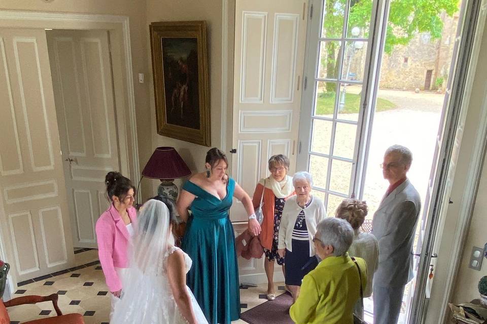 Accueil au château