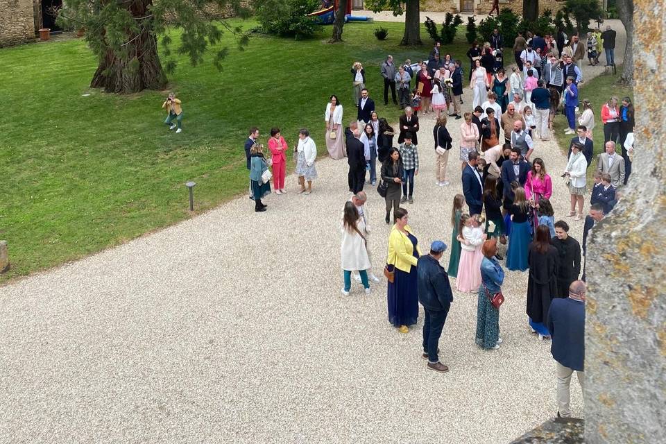 Arrivée au chateau