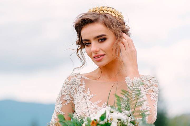 Mise en beauté de la mariée