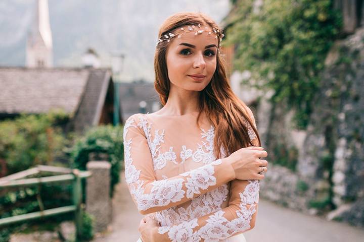 Mise en beauté de la mariée
