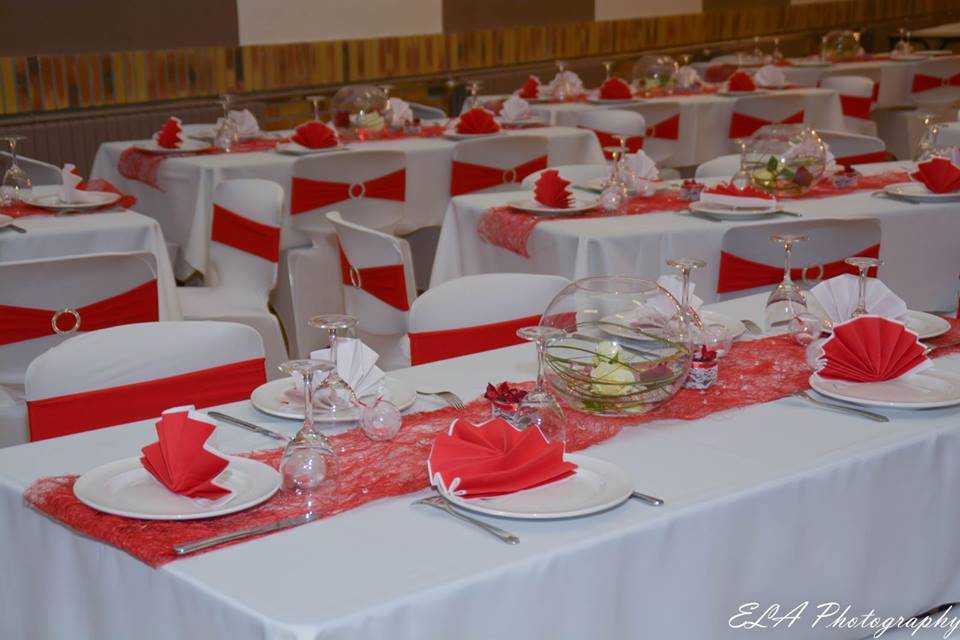 Mariage thème: Rouge/blanc