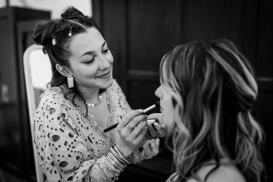 La mariée et sa témoin