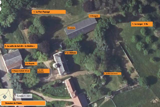 Plan du domaine de L'aube