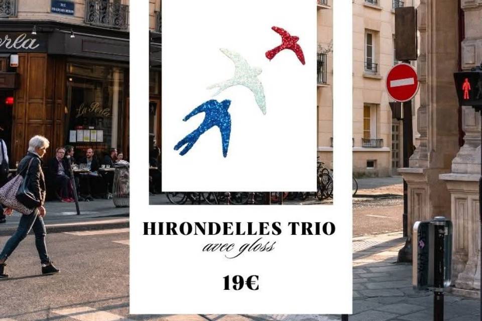 Hirondelles Bleu Blanc Rouge