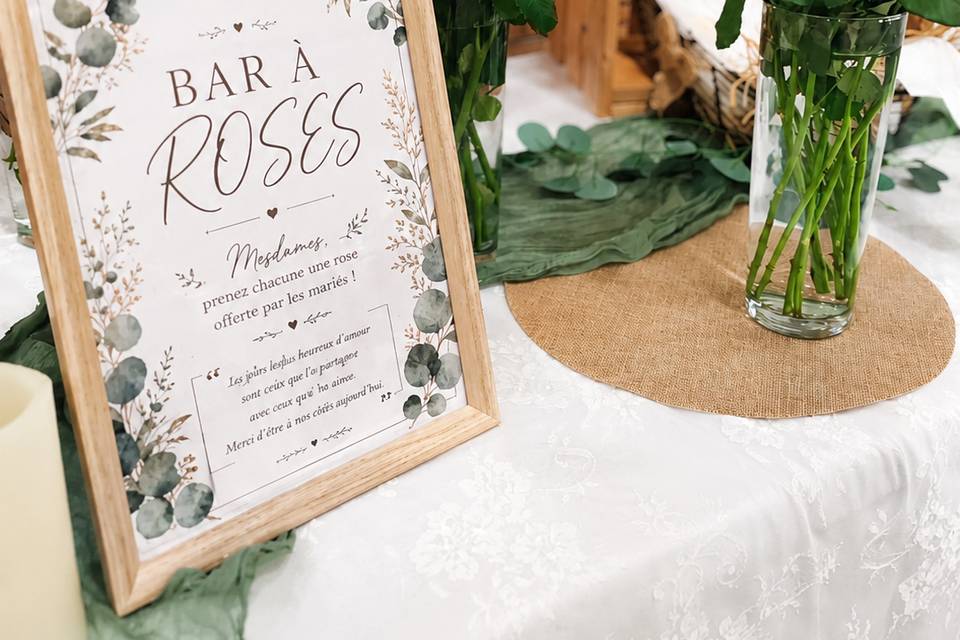 Bar a rose
