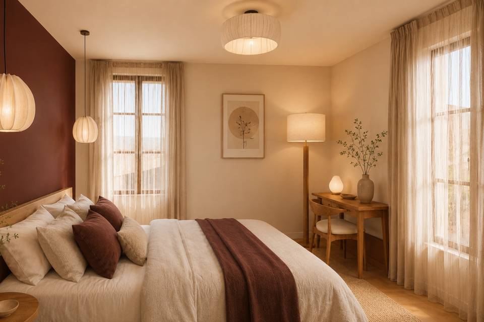10 chambres privatives