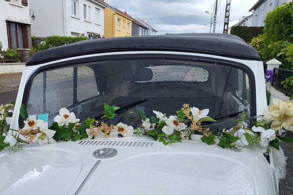 Déco florale Or et Blanc