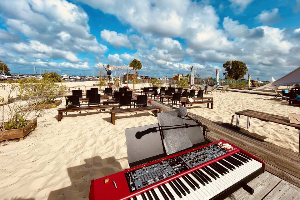 Cérémonie sur la plage