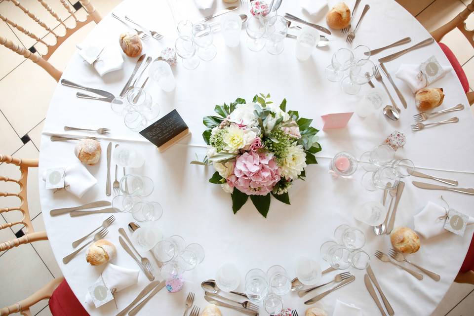 Manoir des Roches - déco table