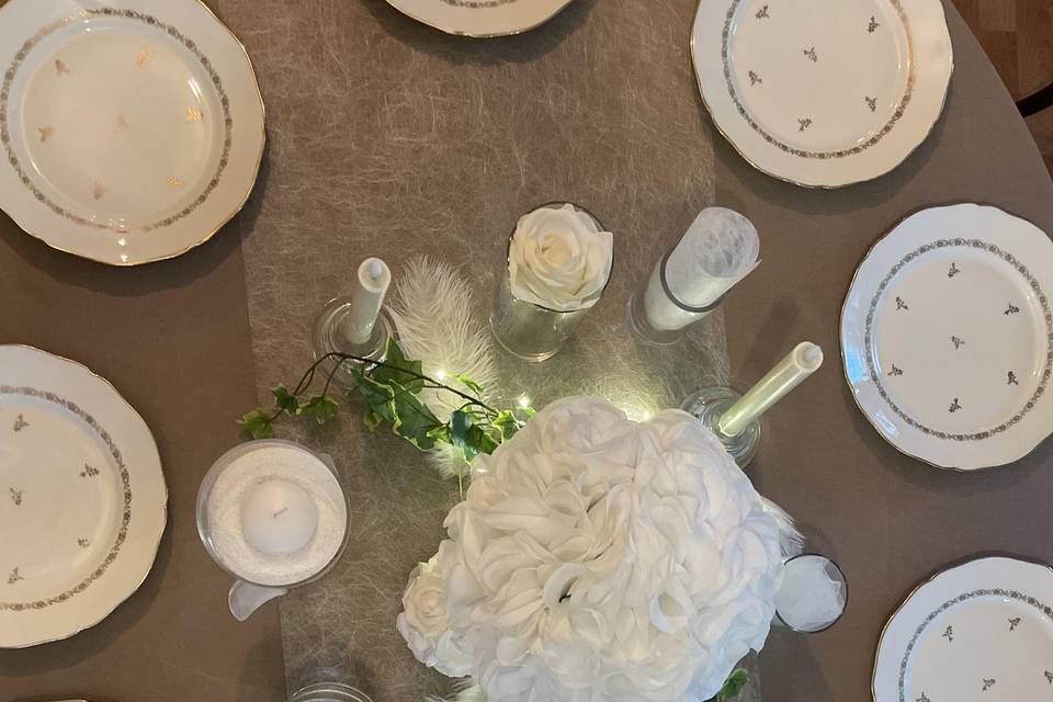 Vue de haut table
